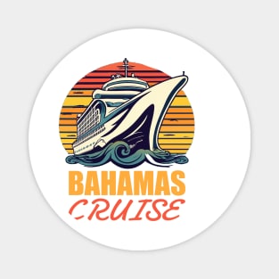 Bahamas Cruise 2024 - Vintage Style Magnet